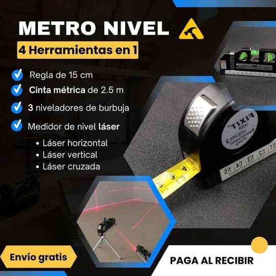 Metro Nivel Laser® Precisión y Rapidez al Alcance de tu Mano